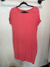 Coral Basic T Shirt Dress Dress Shop Basic USA 