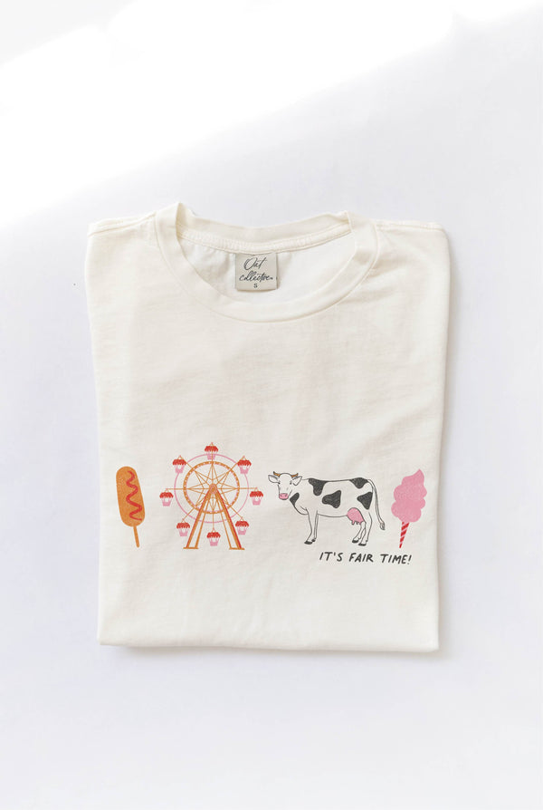 Its Fair Time Ivory Graphic Tee The Humming Arrow Boutique