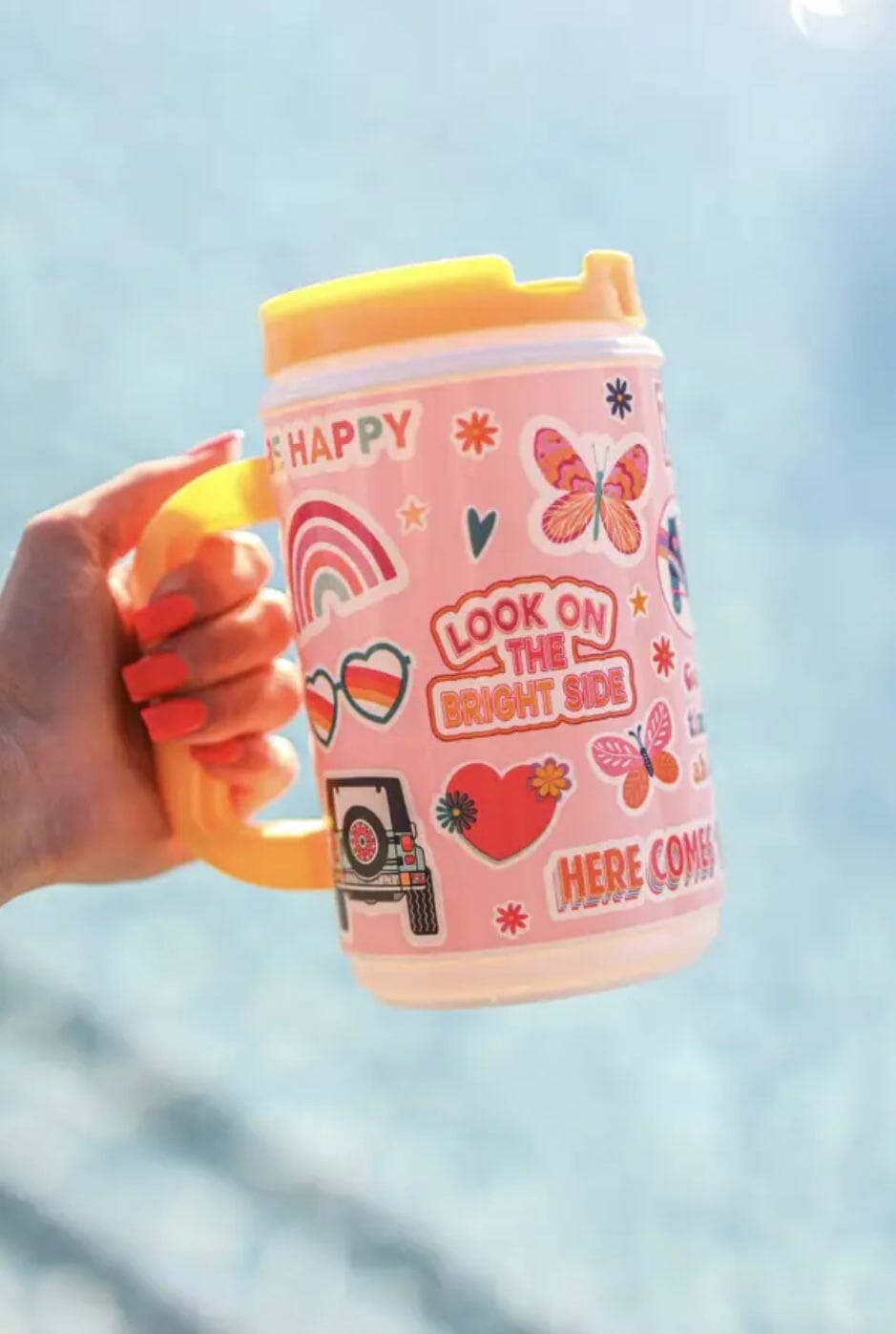 Sunny Days Ahead Thermo Jug with Straw Accessories Jadelynn Brooke 