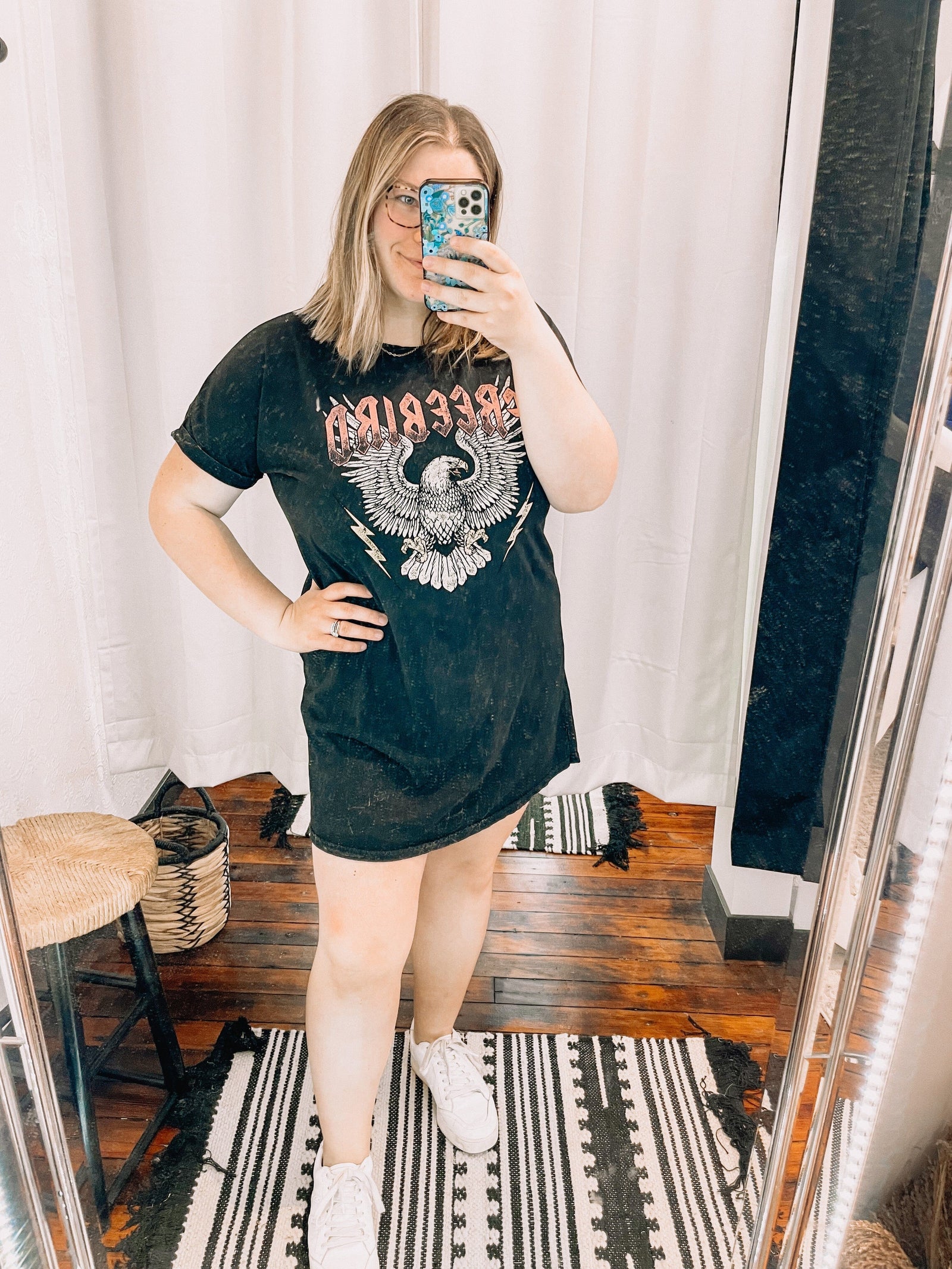 Free Spirit Vintage Wash T Shirt Dress Dress HRT&LUV 