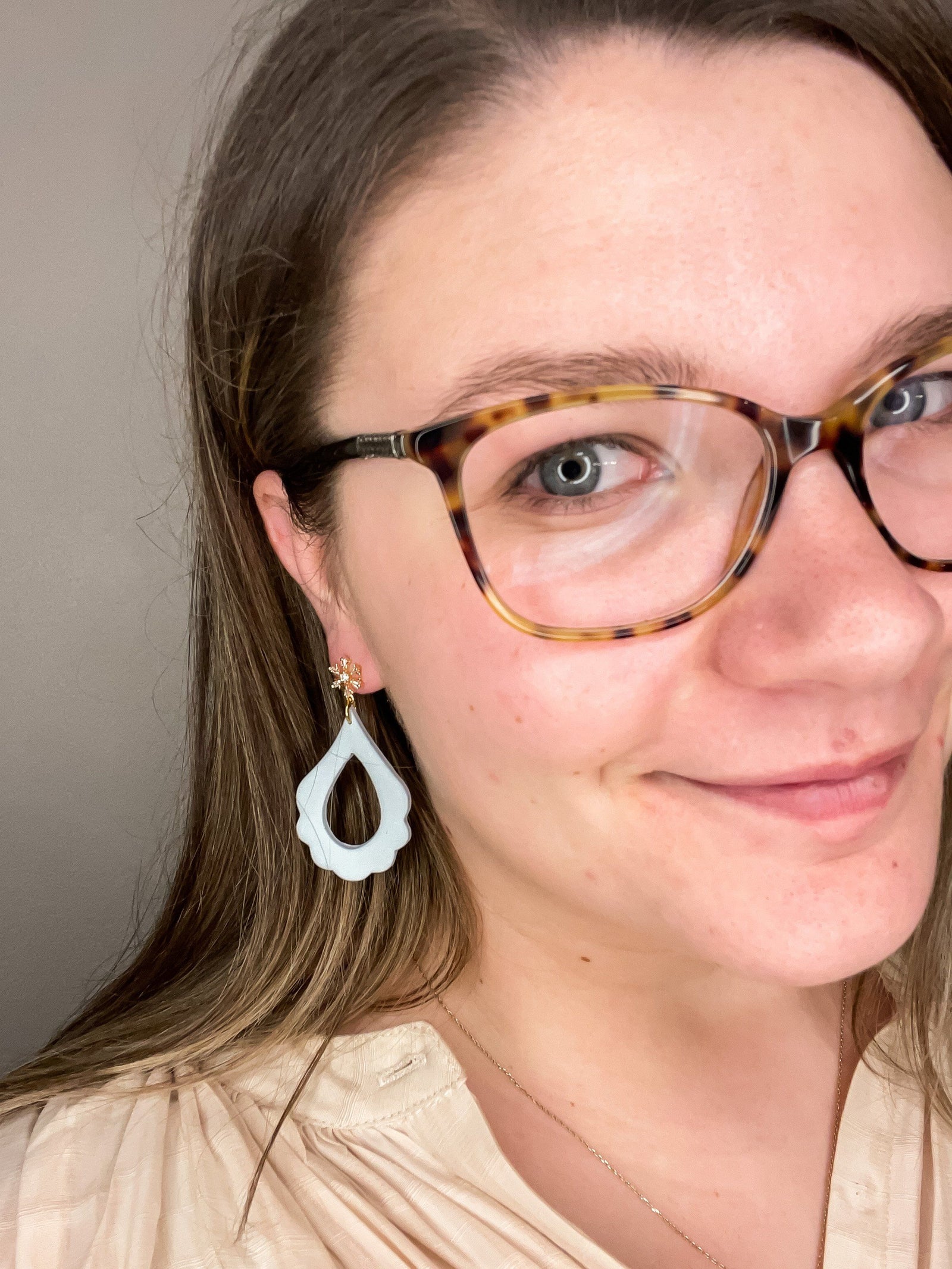 The Elizabeth Lock Key Clay Earrings Jewelry Lock Key 