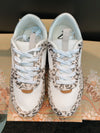 Cream Leopard Runner Sneakers Shoes Very G 