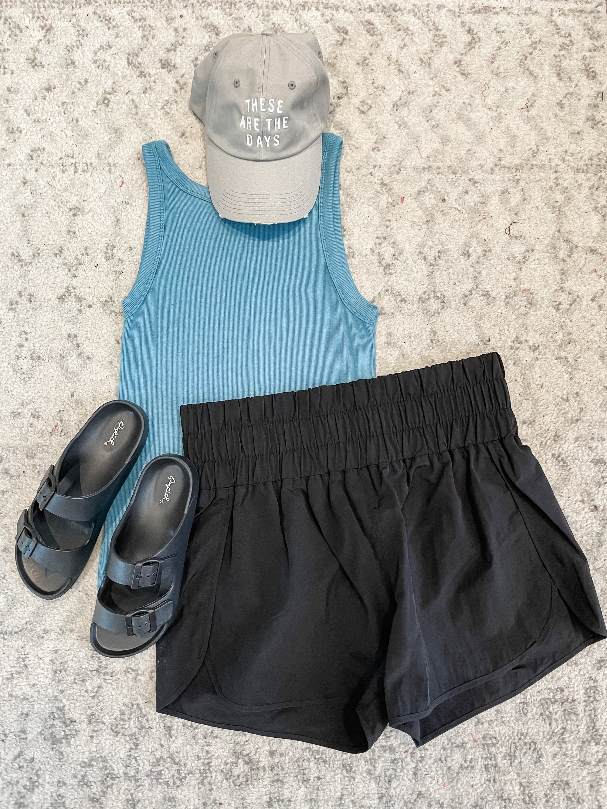 High Waist Athletic Shorts Shorts Zenana 