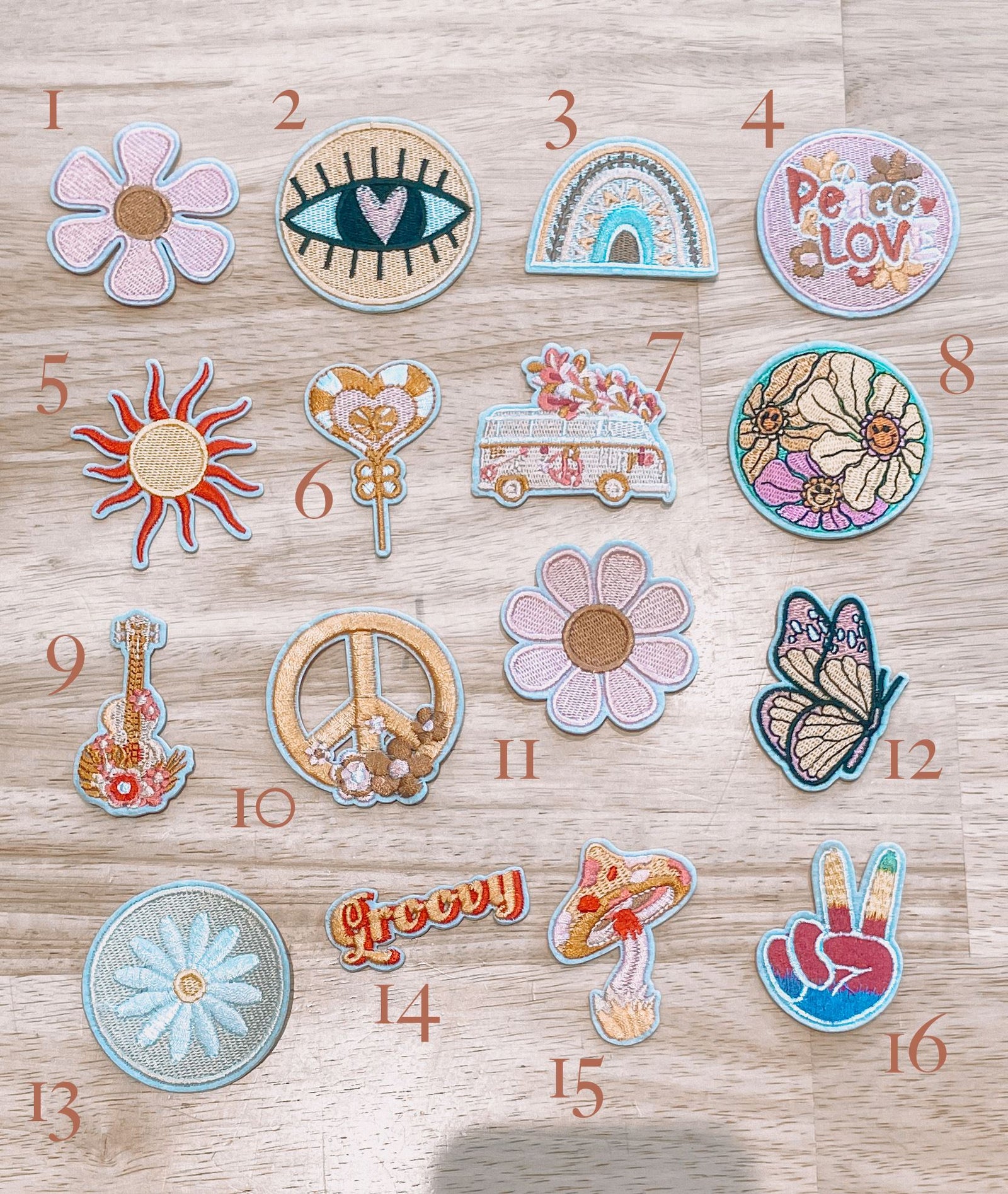 Step 2: Pick A Patch - Groovy Accessories The Humming Arrow Boutique 