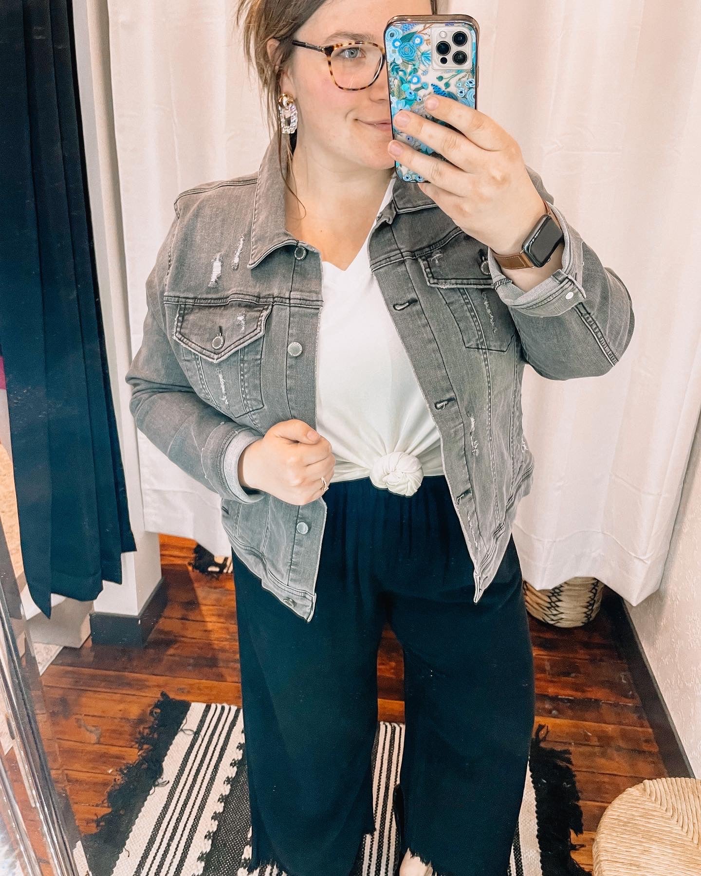 Black Linen Blend Wide Leg Frayed Pants The Humming Arrow Boutique 