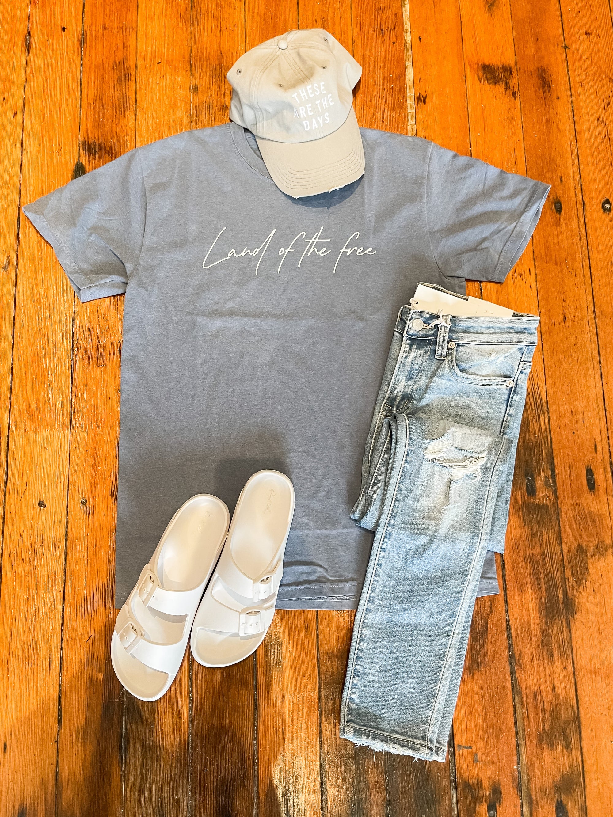Land of the Free Graphic Tee Short sleeve OAT Collective 