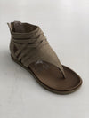 The Carly Strappy Zip Sandals in Taupe Shoes Very G 